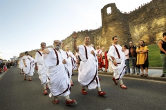 Desfile Senadores Romanos junto a la Muralla